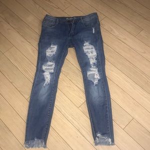 SIZE 11 Juniors Distressed Jeans